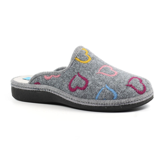 Love Grey Mule Slipper