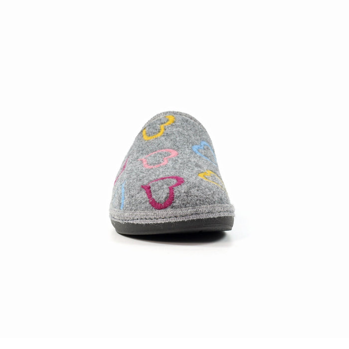 Love Grey Mule Slipper