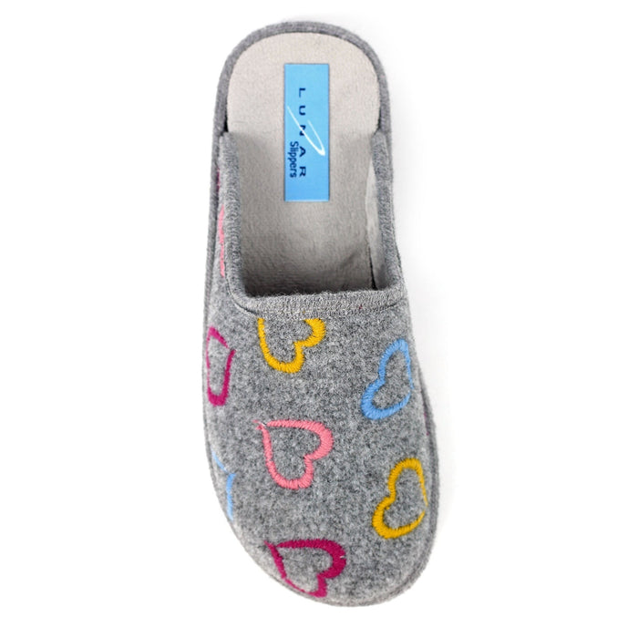 Love Grey Mule Slipper