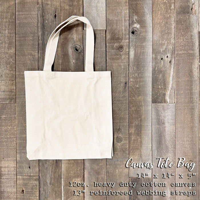 Love Letter Bookshelf - Valentine's Day Canvas Tote Bag