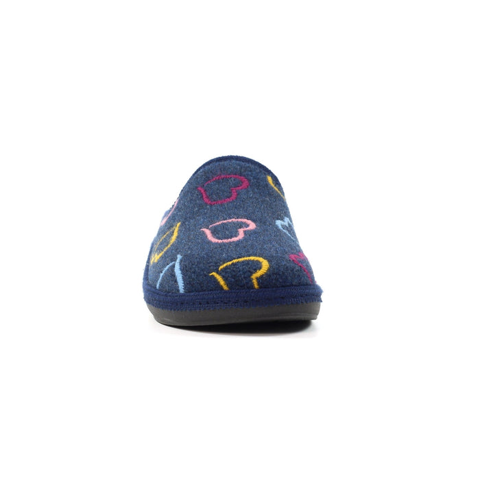 Love Navy Mule Slipper