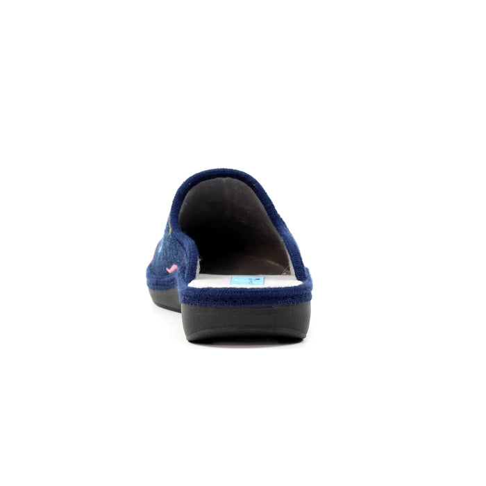 Love Navy Mule Slipper