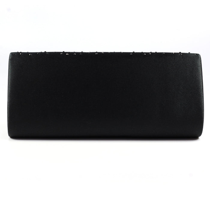 Lucia Black Satin Bag