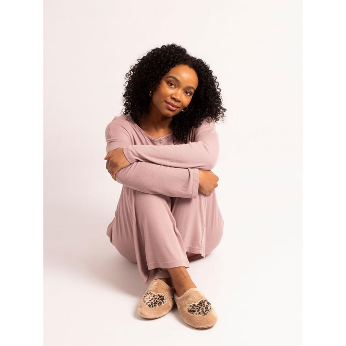 Lunar Buffy Beige Mule Slipper