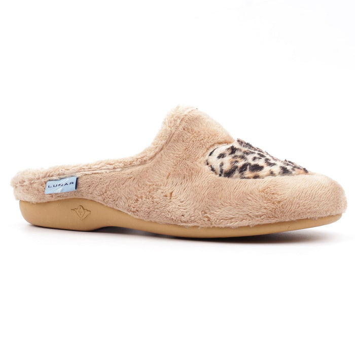 Lunar Buffy Beige Mule Slipper