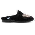 Lunar Buffy Black Mule Slipper