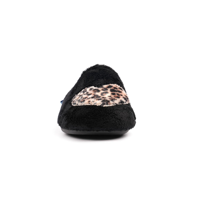 Lunar Buffy Black Mule Slipper