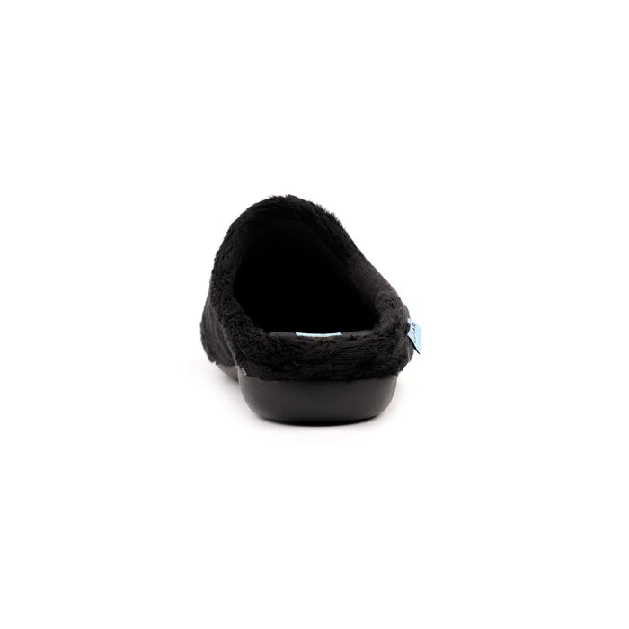 Lunar Buffy Black Mule Slipper