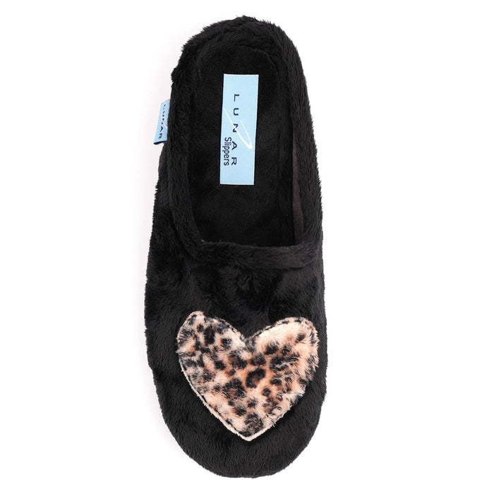 Lunar Buffy Black Mule Slipper