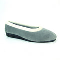 Mabel Grey Fleece Pump Slipper