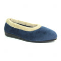 Mabel Navy Fleece Pump Slipper