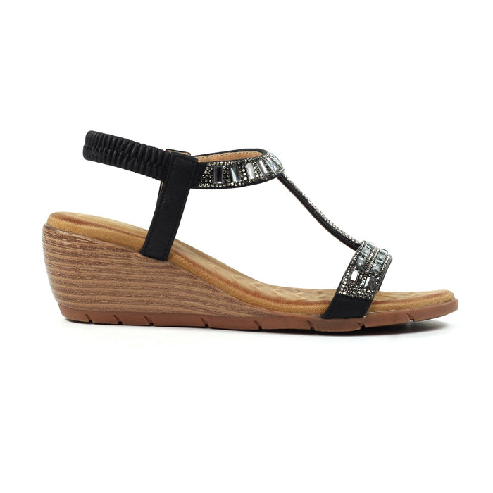 Macie Black Sandal