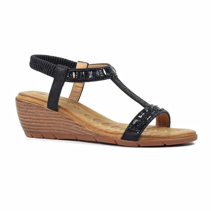 Macie Black/Black Sandal