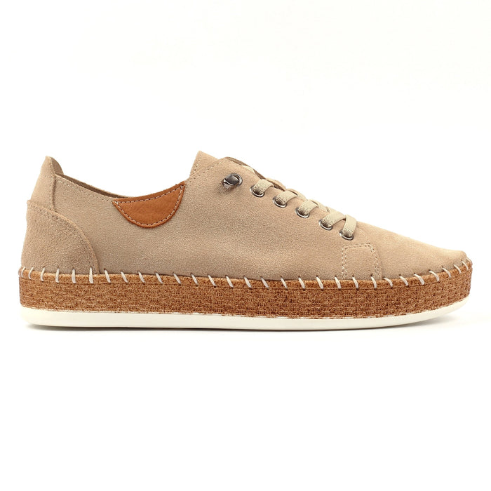 Maddison II Beige Suede Plimsoll