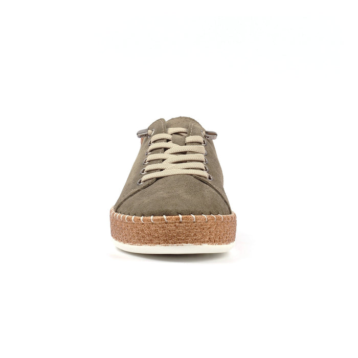 Maddison II Khaki Suede Plimsoll