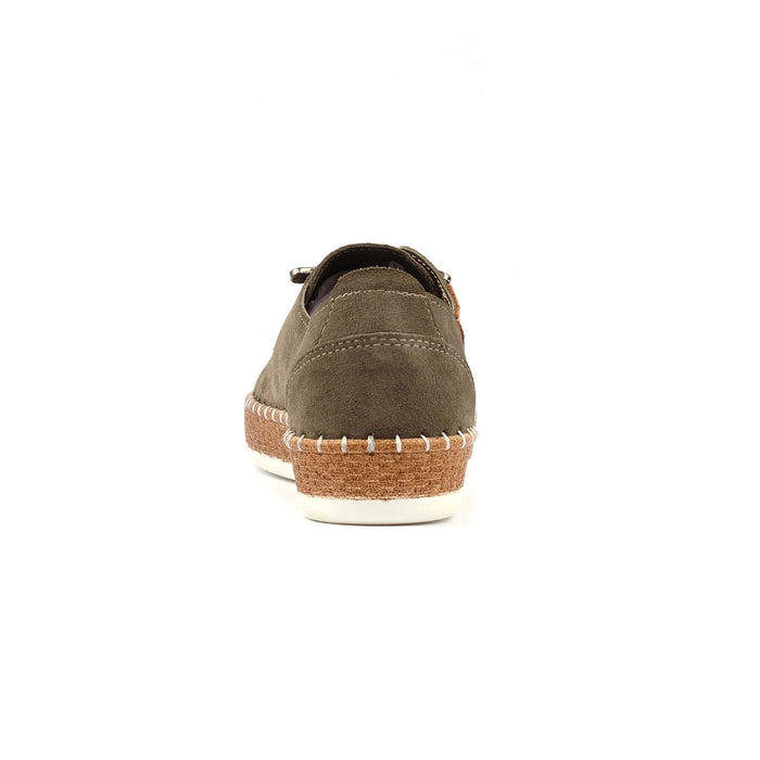 Maddison II Khaki Suede Plimsoll