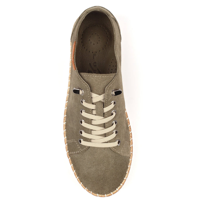 Maddison II Khaki Suede Plimsoll