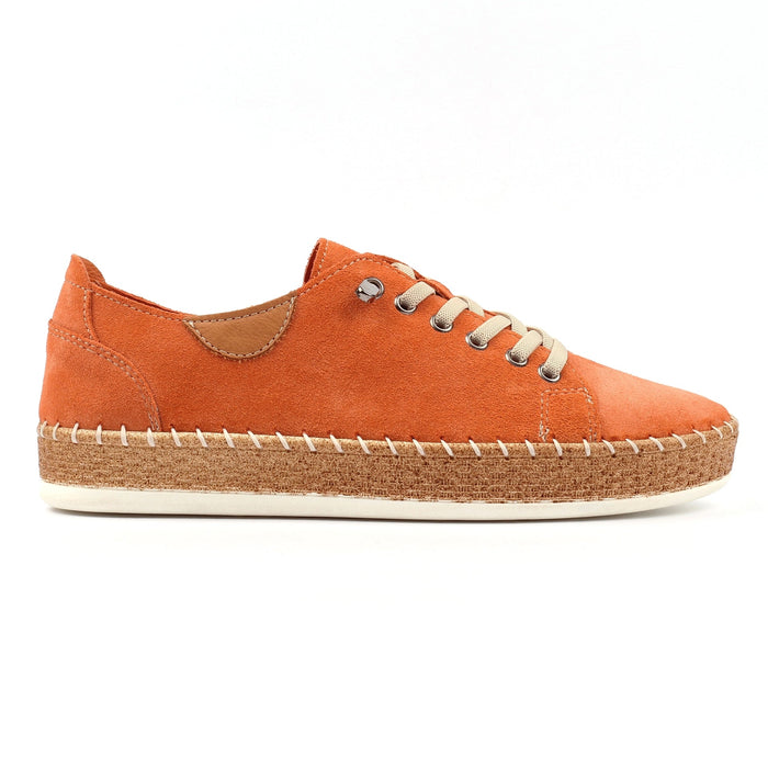 Maddison II Orange Suede Plimsoll