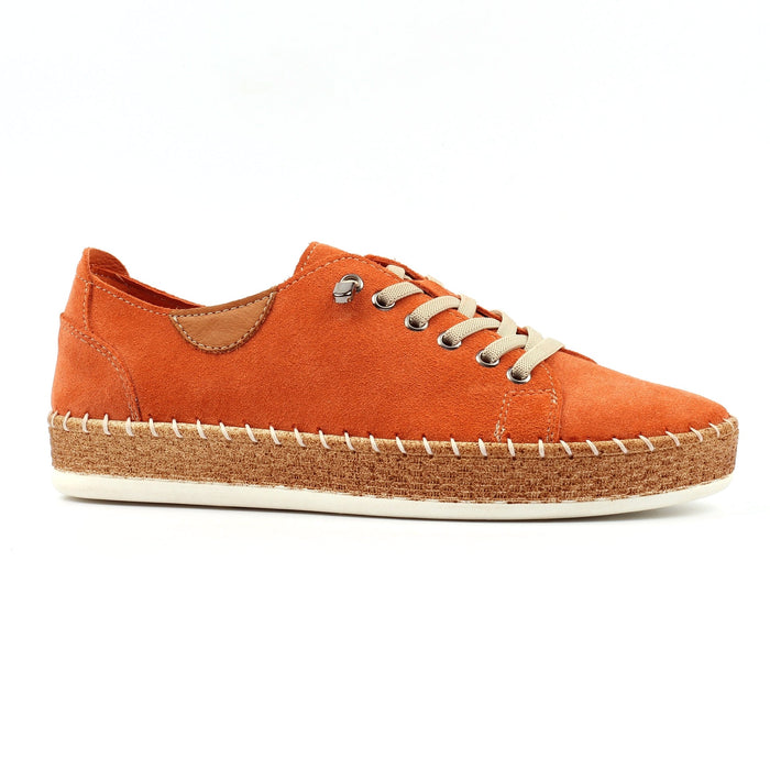 Maddison II Orange Suede Plimsoll