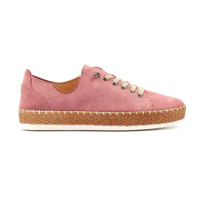 Maddison II Pink Suede Plimsoll