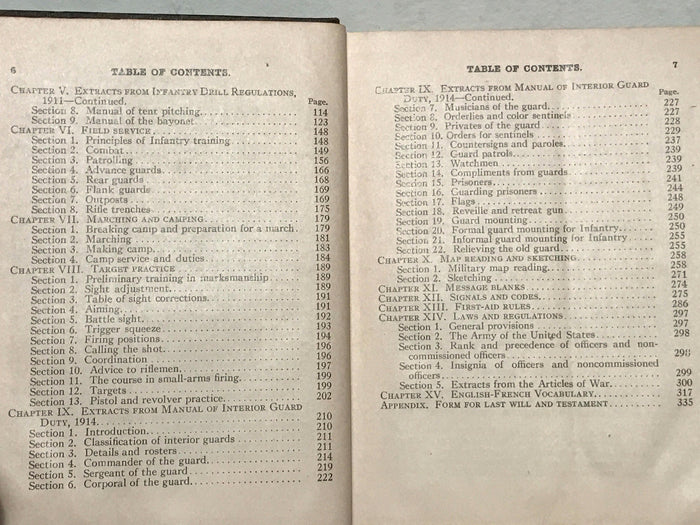 MANUAL FOR NONCOMMISSIONED OFFICERS AND PRIVATES OF INFANTRY 1917 ~ Sherman Ed.