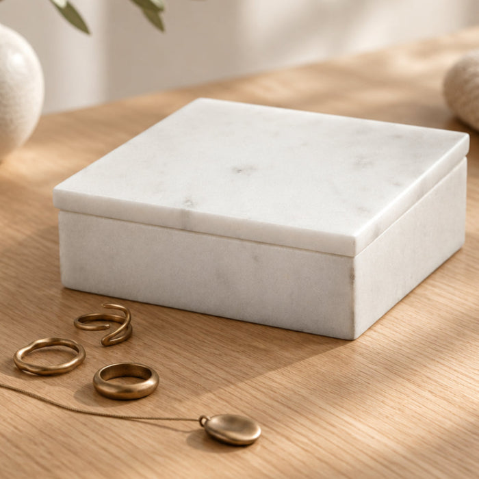 marblelous box small, white