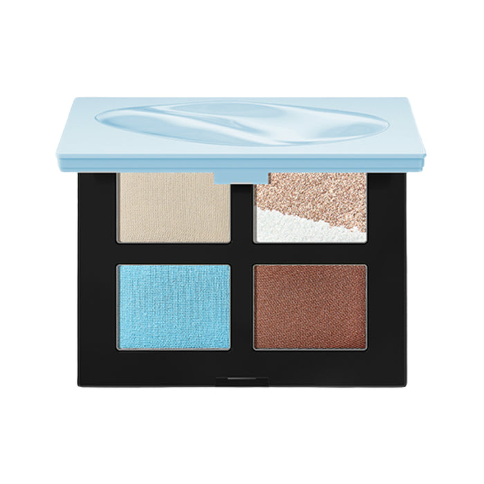 Marie Dalgar five-color eyeshadow palette, open front view