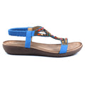 Mariella Blue Beaded Sandal
