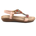 Mariella Pink Beaded Sandal