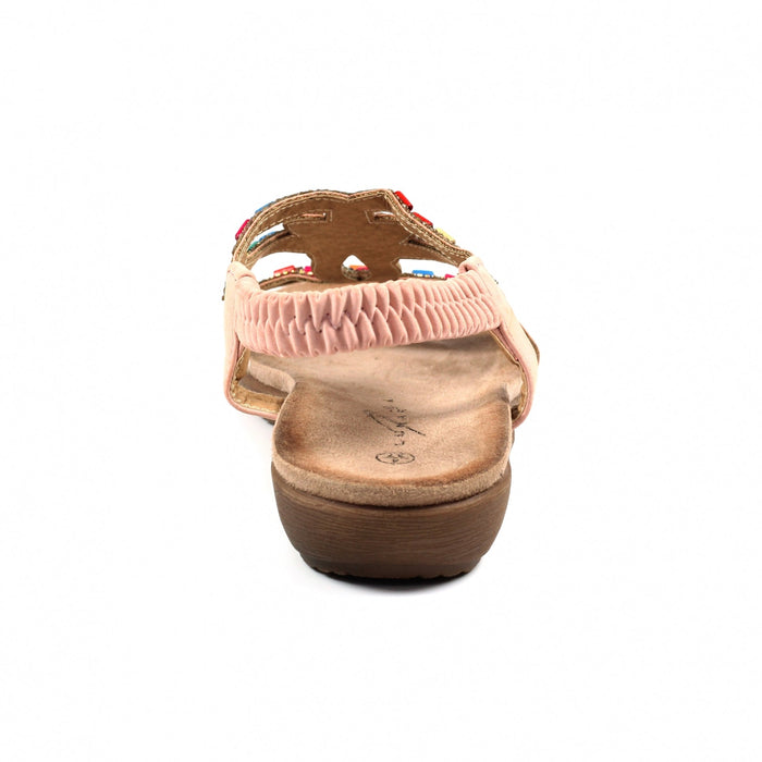 Mariella Pink Beaded Sandal