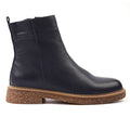 Mars Blue Leather Ankle Boot