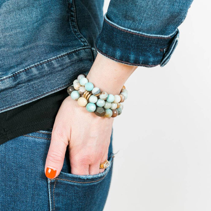 Amazonite Crystal Bracelet | Matte