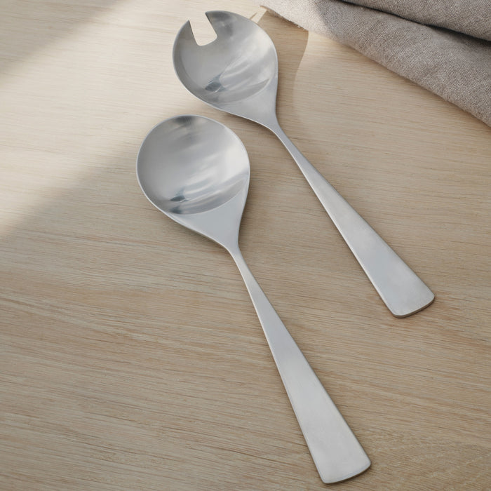 Maya serving set steel - 2 pc.