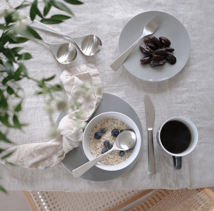 Maya serving set steel - 2 pc.