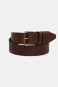Мъжки колан от естествена кожа "Dark Chocolate" с метална тока Roberto Fashion Store Roberto Fashion Store Belt