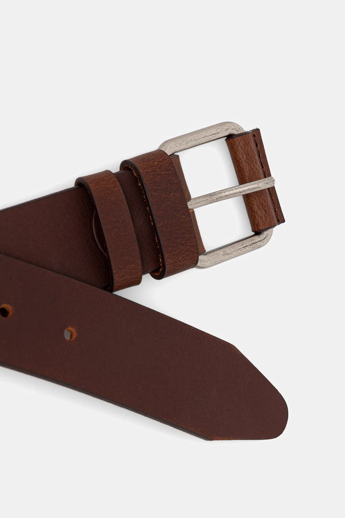 Мъжки колан от естествена кожа "Dark Chocolate" с метална тока Roberto Fashion Store Roberto Fashion Store Belt