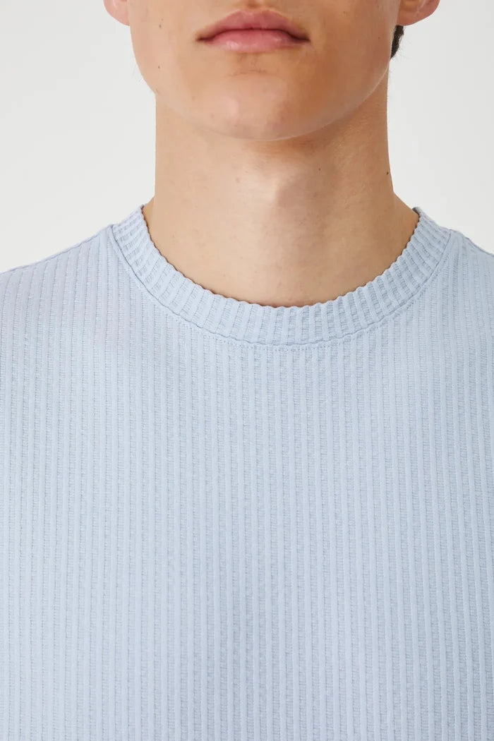 Мъжка памучна светло синя тениска 100% памук Roberto Fashion Store Roberto Fashion Store T-shirt RS25-TSMB05-05X-M M