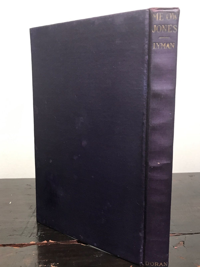 ME'OW JONES, BELGIAN REFUGEE CAT, Edward Lyman, Julia Daniels 1st/1st 1917 HC/DJ