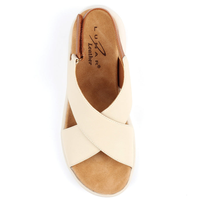 Merletta Beige Leather Shoe