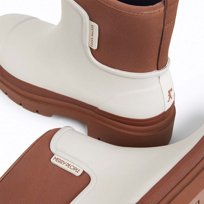 Merry People X Karen Walker Tully Boot // Ecru & Chestnut [Retired]