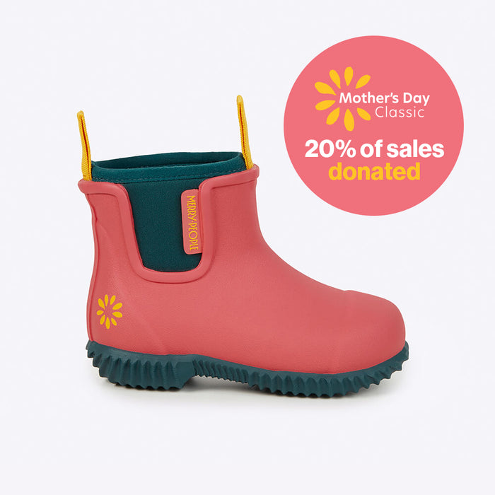 Merry People X Mothers Day Classic Bobbi Kids Gumboot // Coral Teal [Retired]