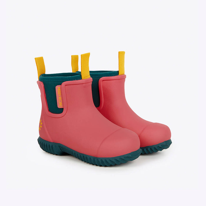 Merry People X Mothers Day Classic Bobbi Kids Gumboot // Coral Teal [Retired]