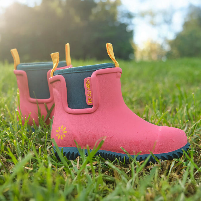 Merry People X Mothers Day Classic Bobbi Kids Gumboot // Coral Teal [Retired]