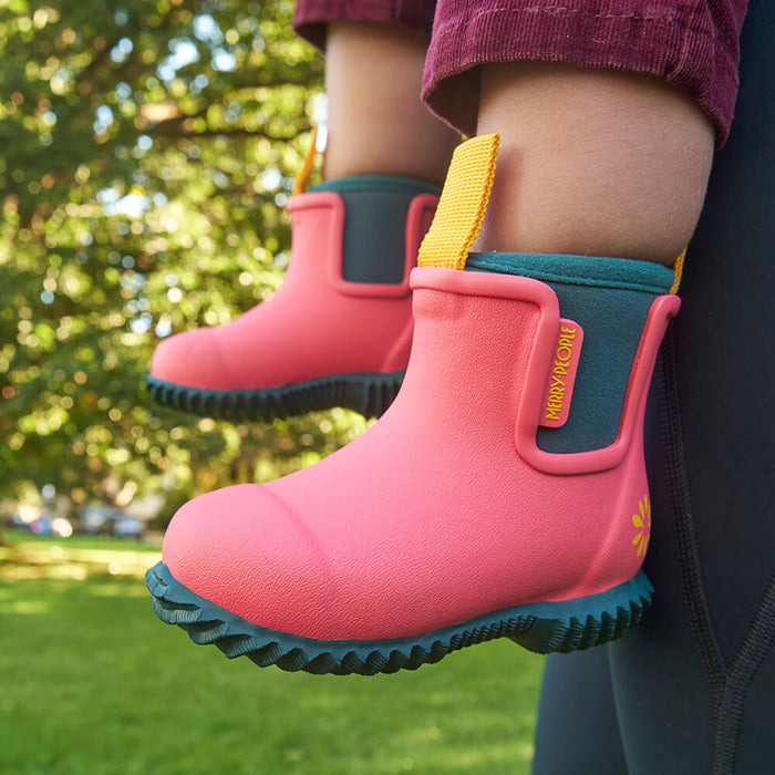 Merry People X Mothers Day Classic Bobbi Kids Gumboot // Coral Teal [Retired]