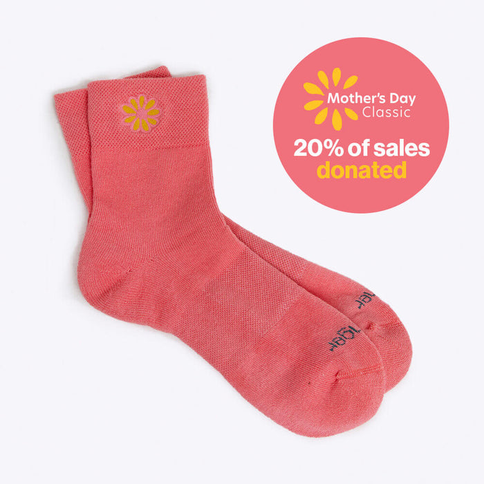Merry People X Mother's Day Classic Quarter Socks // Coral Pink [Retired]