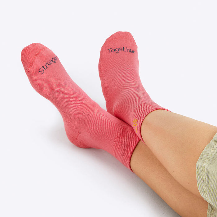 Merry People X Mother's Day Classic Quarter Socks // Coral Pink [Retired]