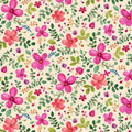 Michael Miller: Brilliant Blossom - Zen Garden Cream