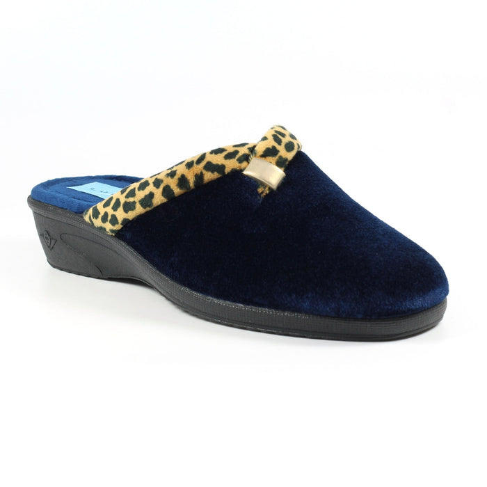 Michelle Blue Ocelot Slipper
