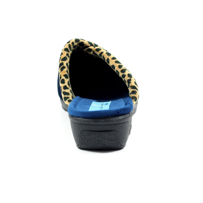 Michelle Blue Ocelot Slipper