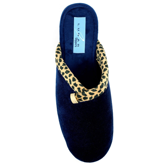 Michelle Blue Ocelot Slipper